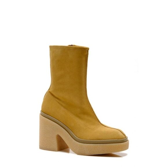 Free People Shoes - Free People Gigi Ankle Boots in Camel 38.5 With Box Womens Suede Booties